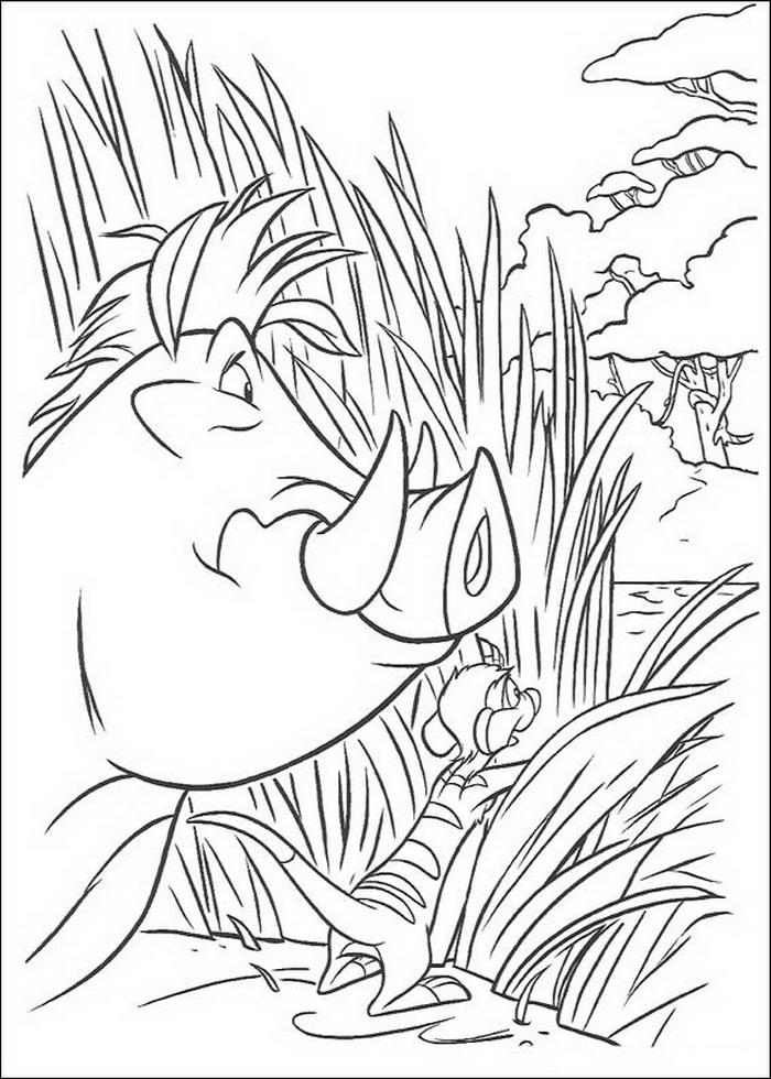 Fisă de colorat cu Lion king de colorat p61