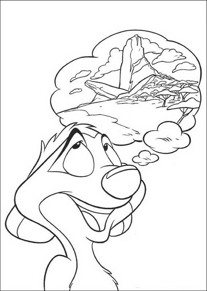 Fisă de colorat cu Lion king de colorat p62