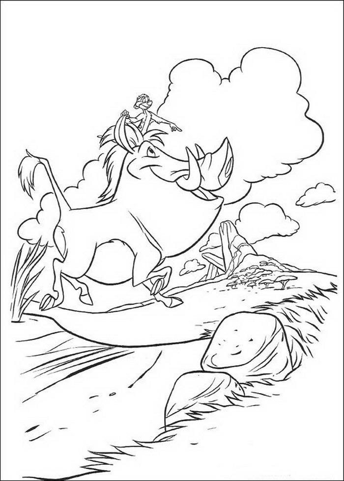 Fisă de colorat cu Lion king de colorat p73