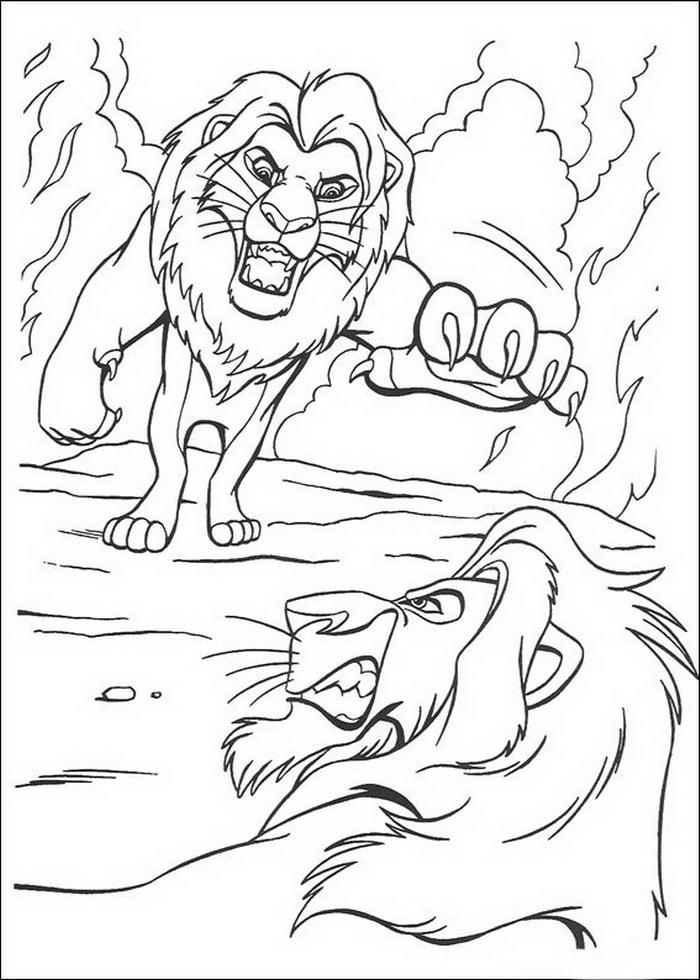 Fisă de colorat cu Lion king de colorat p77