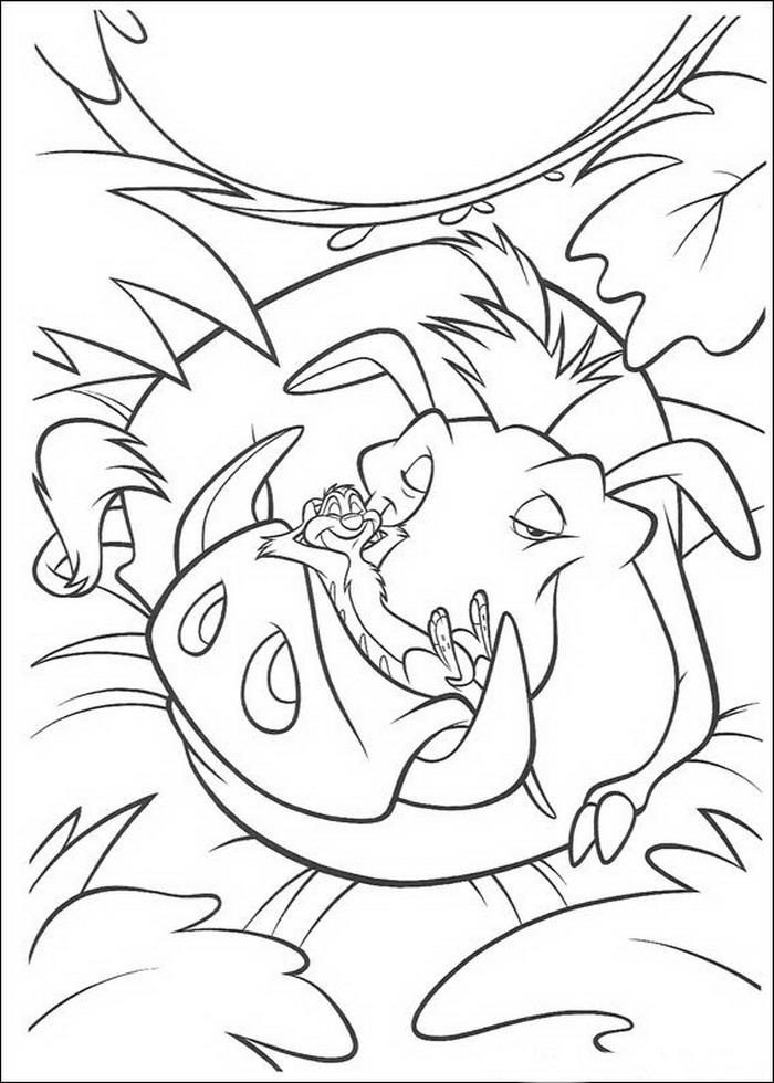 Fisă de colorat cu Lion king de colorat p88