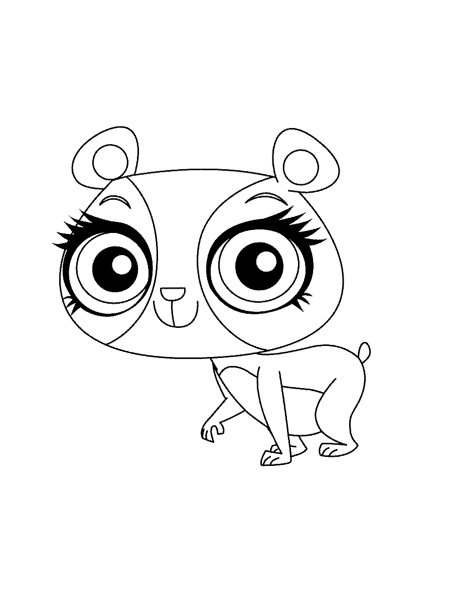 Fisă de colorat cu Littlest Pet Shop p11