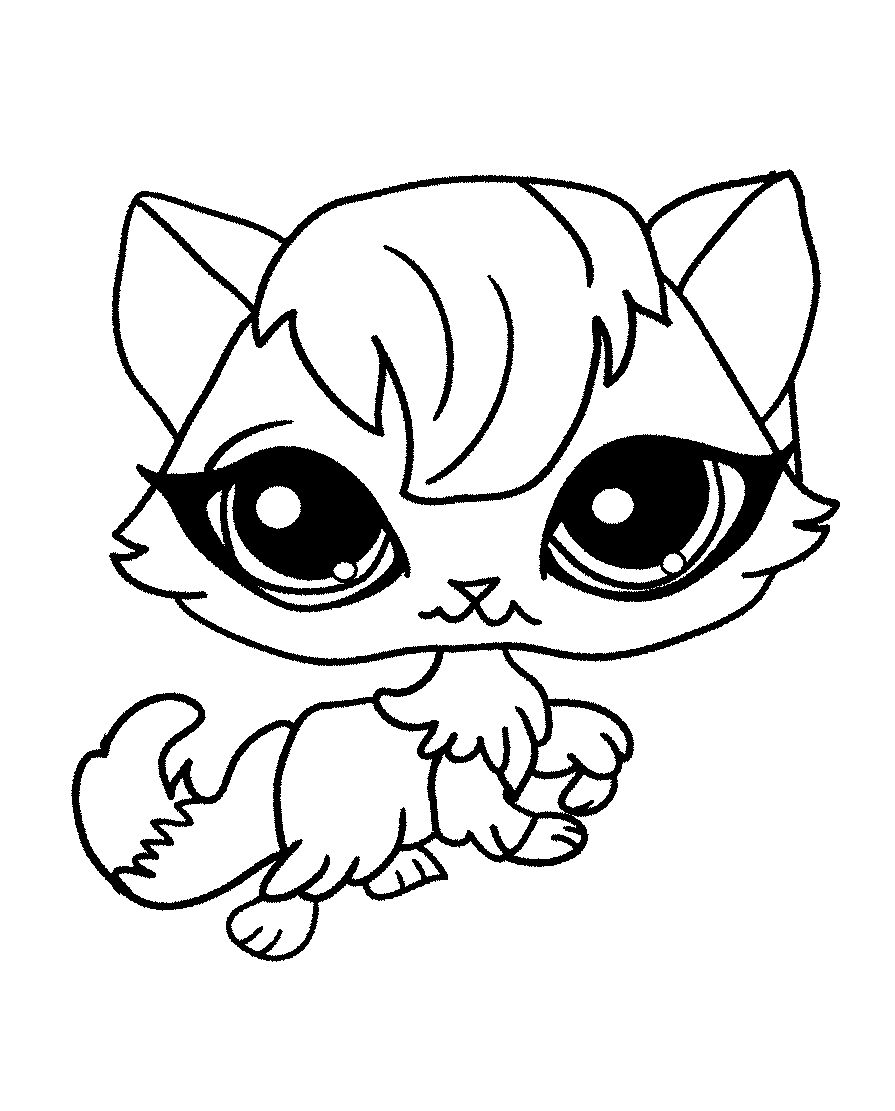 Fisă de colorat cu Littlest Pet Shop p16