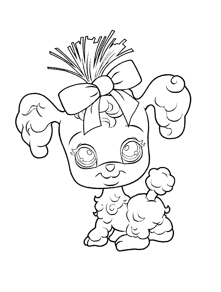 Fisă de colorat cu Littlest Pet Shop p17