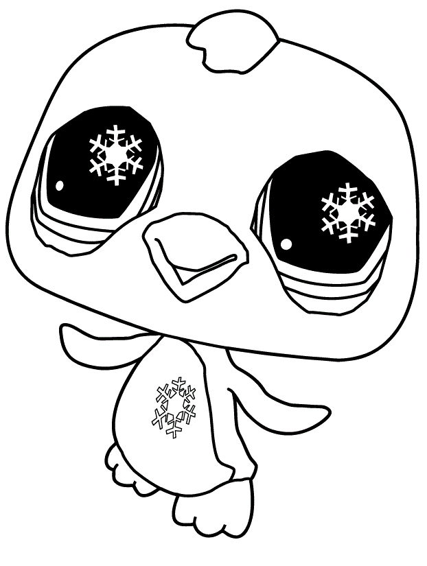 Fisă de colorat cu Littlest Pet Shop p20