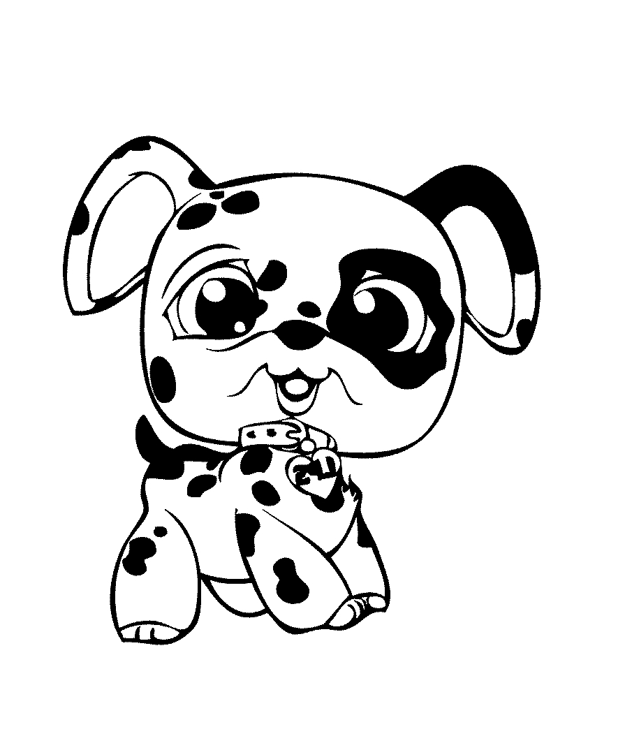 Fisă de colorat cu Littlest Pet Shop p23