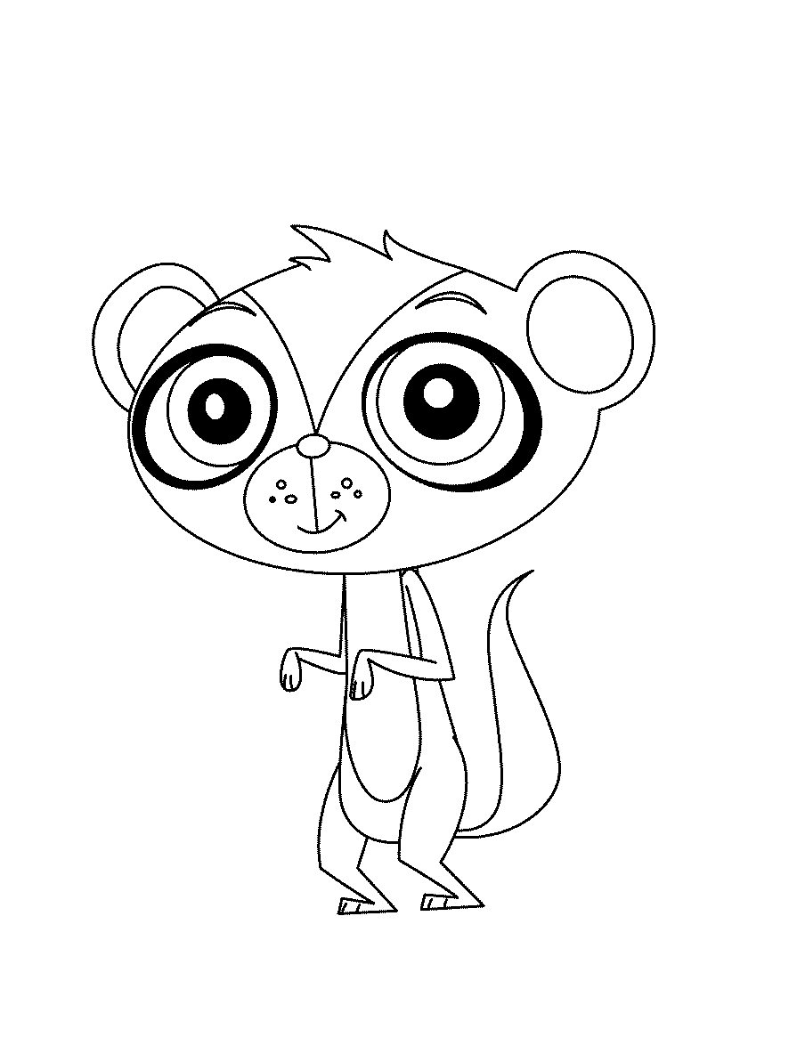 Fisă de colorat cu Littlest Pet Shop p24