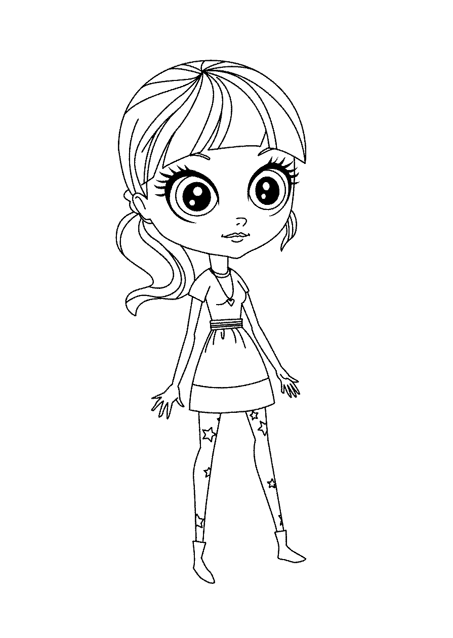 Fisă de colorat cu Littlest Pet Shop p25