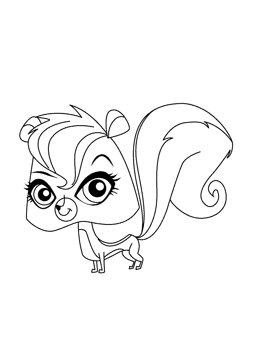 Fisă de colorat cu Littlest Pet Shop p27