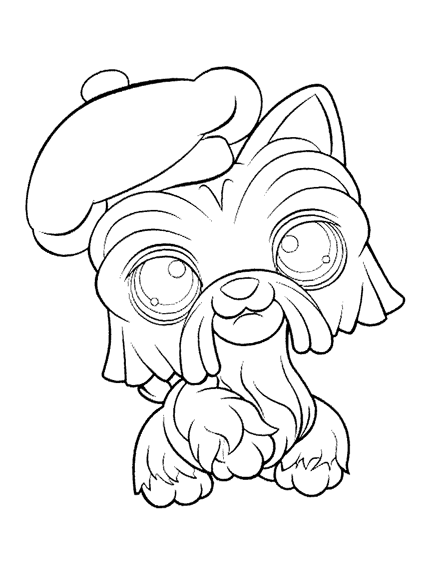 Fisă de colorat cu Littlest Pet Shop p33