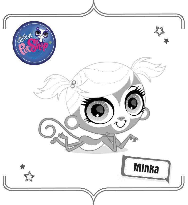 Fisă de colorat cu Littlest Pet Shop p36