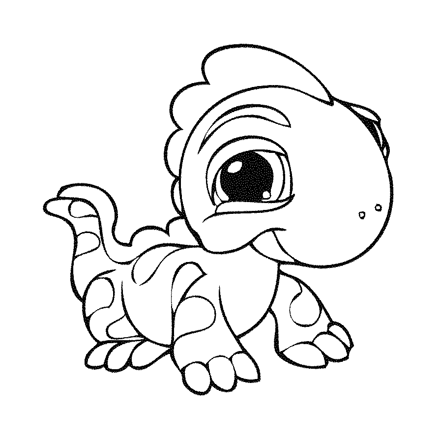 Fisă de colorat cu Littlest Pet Shop p43