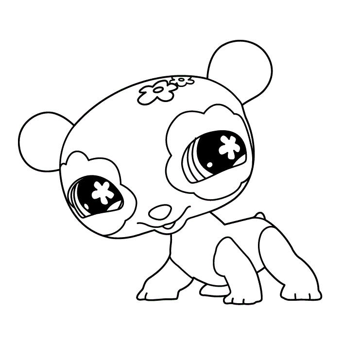 Fisă de colorat cu Littlest Pet Shop p5