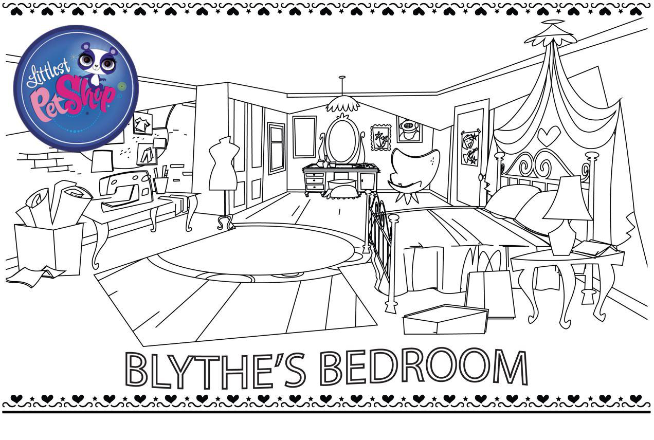 Fisă de colorat cu Littlest Pet Shop p50