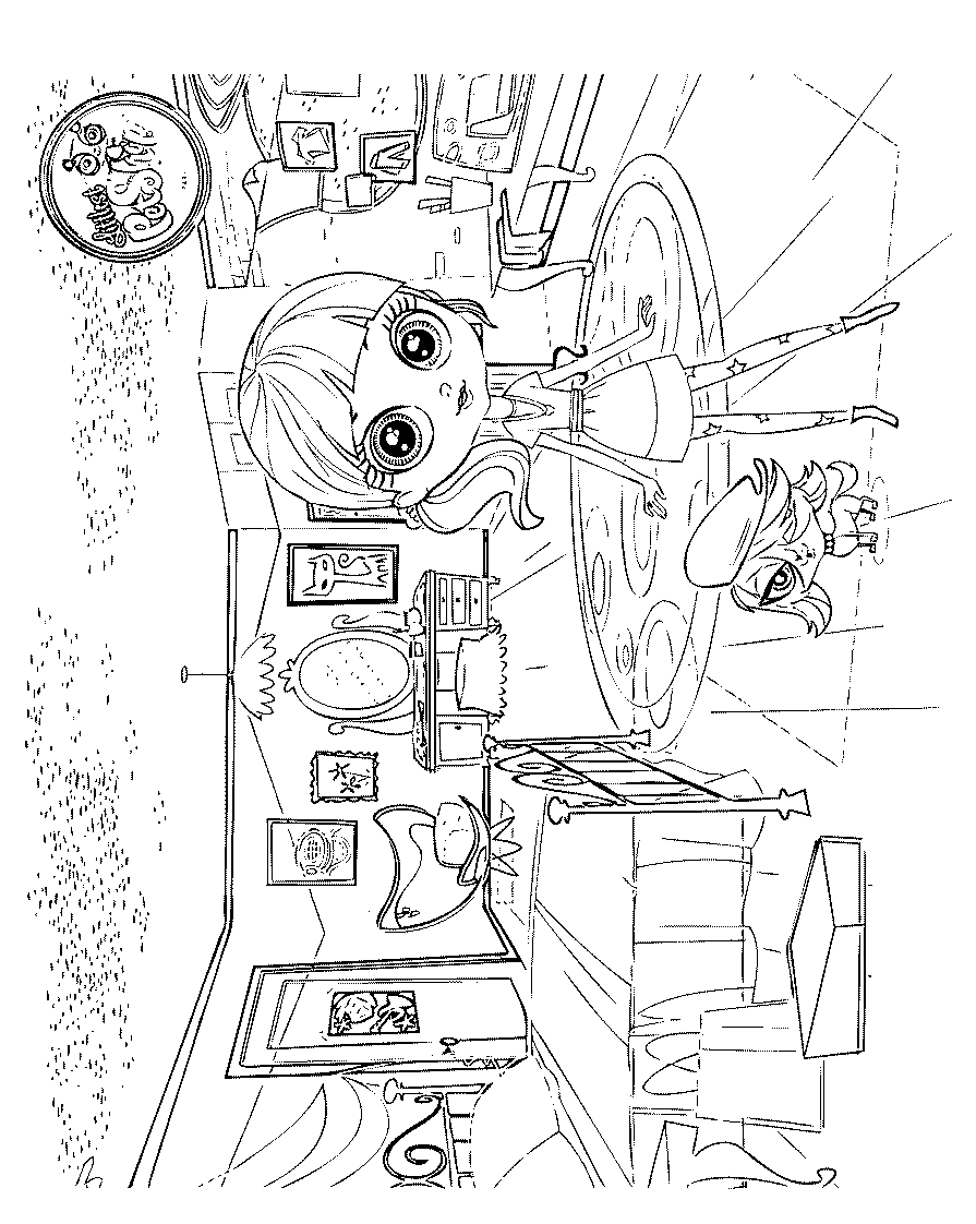 Fisă de colorat cu Littlest Pet Shop p51