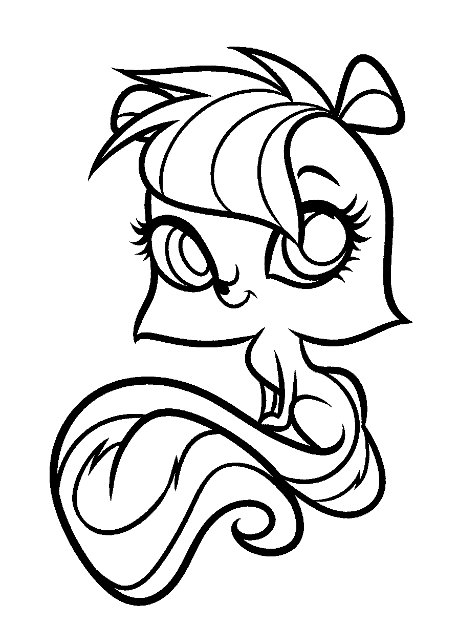 Fisă de colorat cu Littlest Pet Shop p53