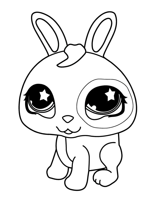 Fisă de colorat cu Littlest Pet Shop p55