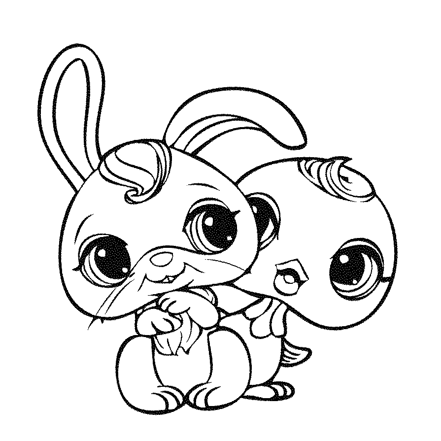 Fisă de colorat cu Littlest Pet Shop p56