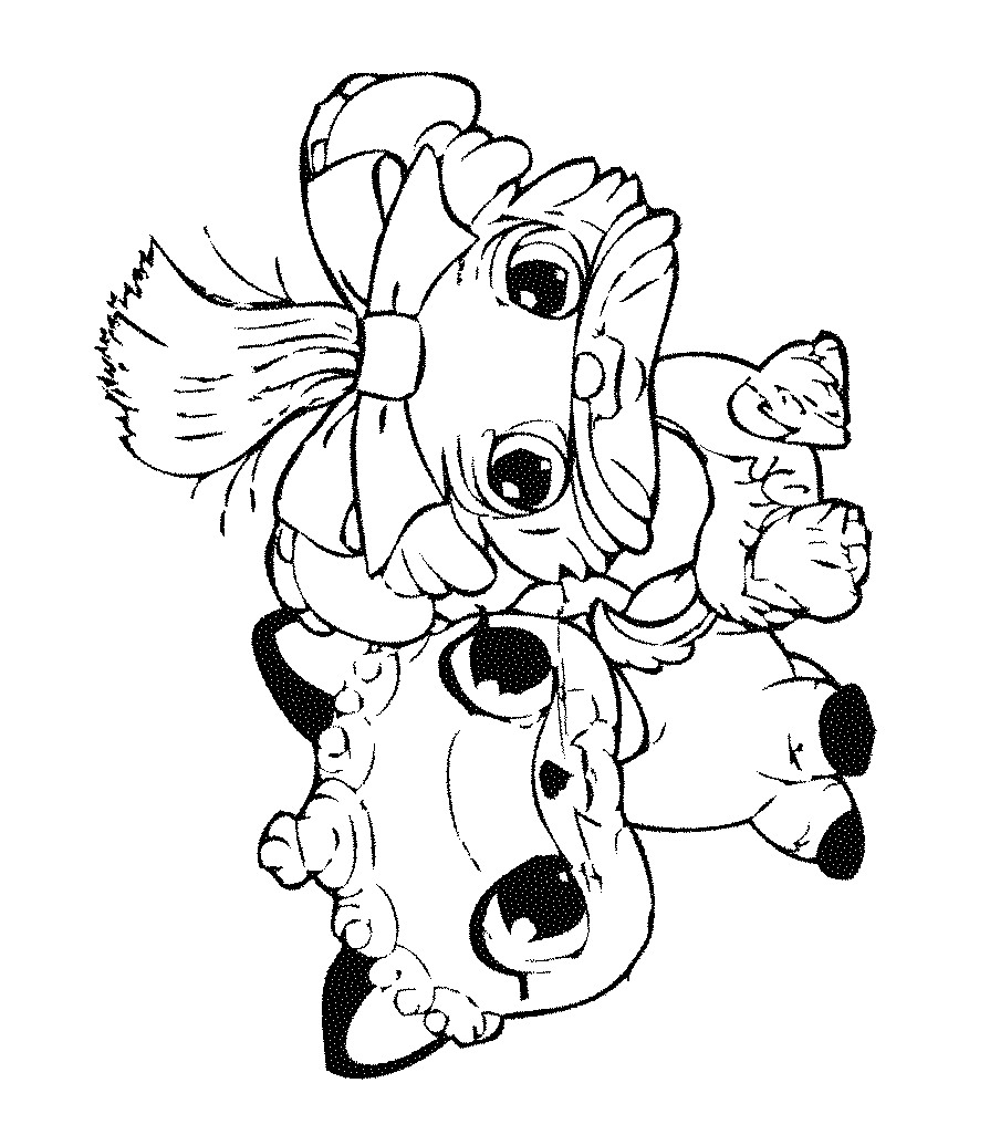 Fisă de colorat cu Littlest Pet Shop p57