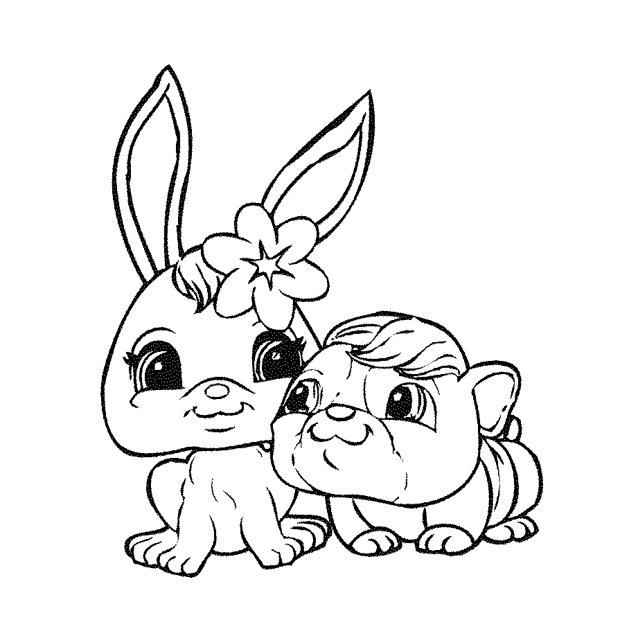 Fisă de colorat cu Littlest Pet Shop p58