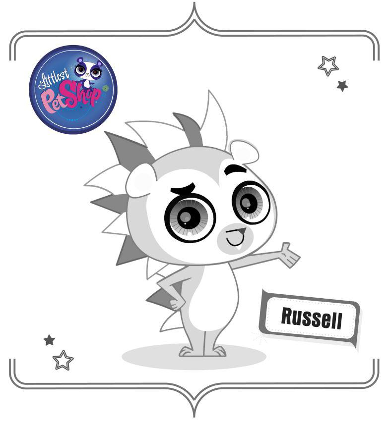 Fisă de colorat cu Littlest Pet Shop p6