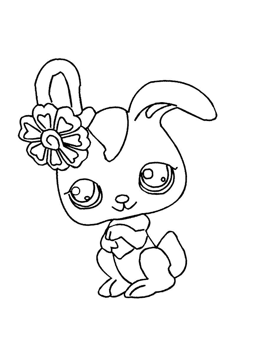 Fisă de colorat cu Littlest Pet Shop p60