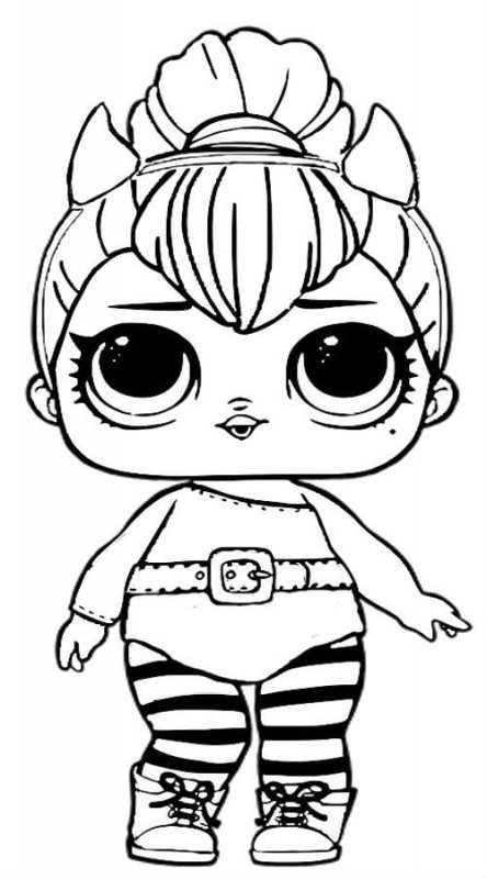 Fisă de colorat cu Lol p19