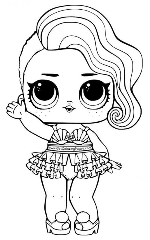 Fisă de colorat cu Lol p2