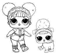 Fisă de colorat cu Lol p23