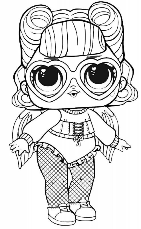 Fisă de colorat cu Lol p25