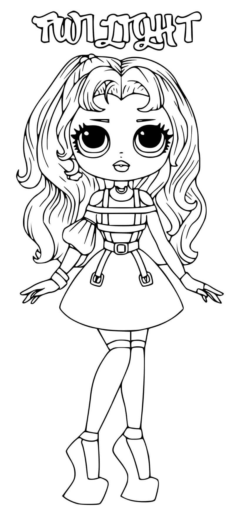 Fisă de colorat cu Lol p35