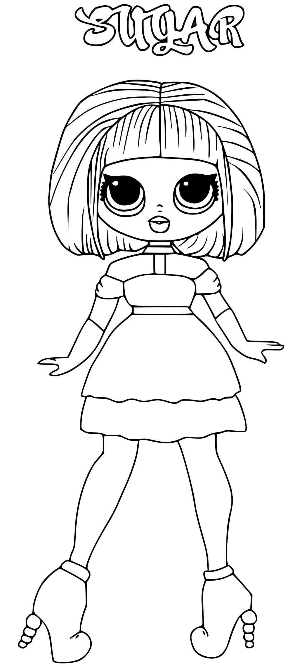 Fisă de colorat cu Lol p36