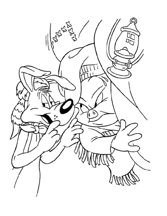 Fisă de colorat cu Looney tunes de colorat p08