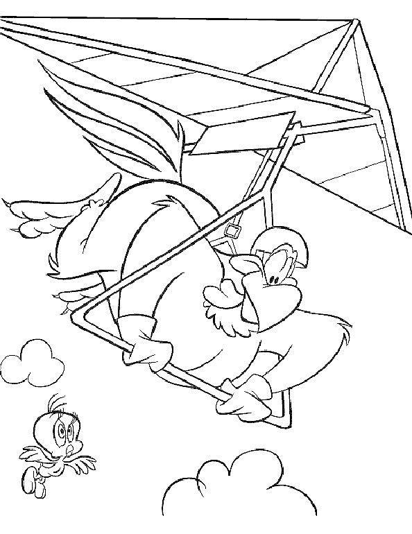Fisă de colorat cu Looney tunes de colorat p10