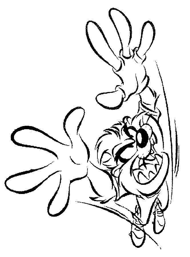 Fisă de colorat cu Looney tunes de colorat p15