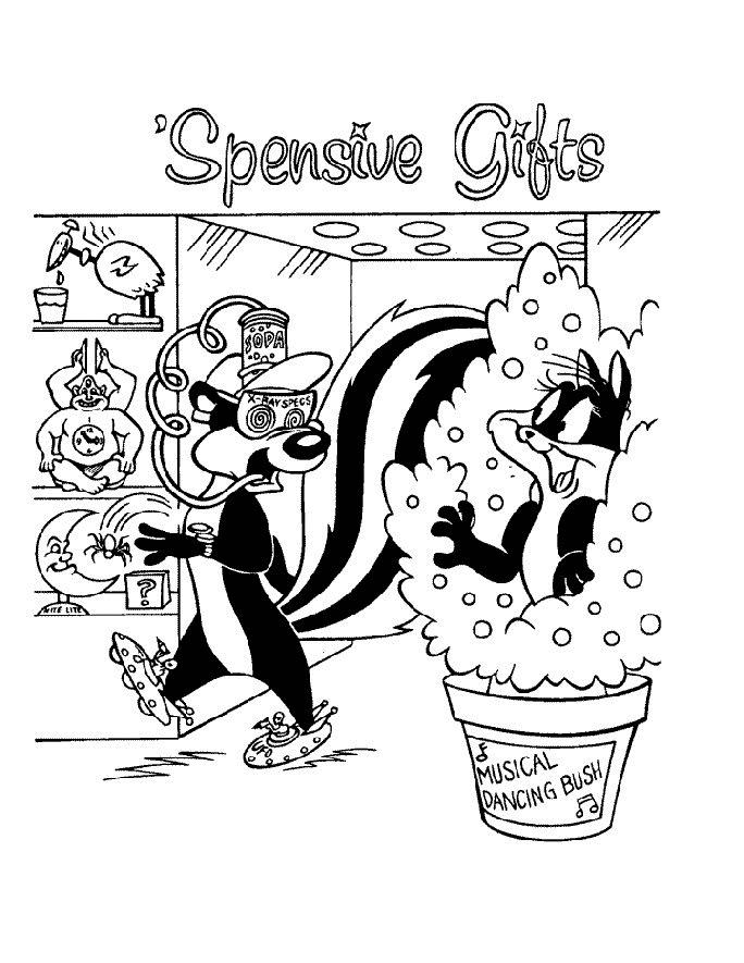 Fisă de colorat cu Looney tunes de colorat p19