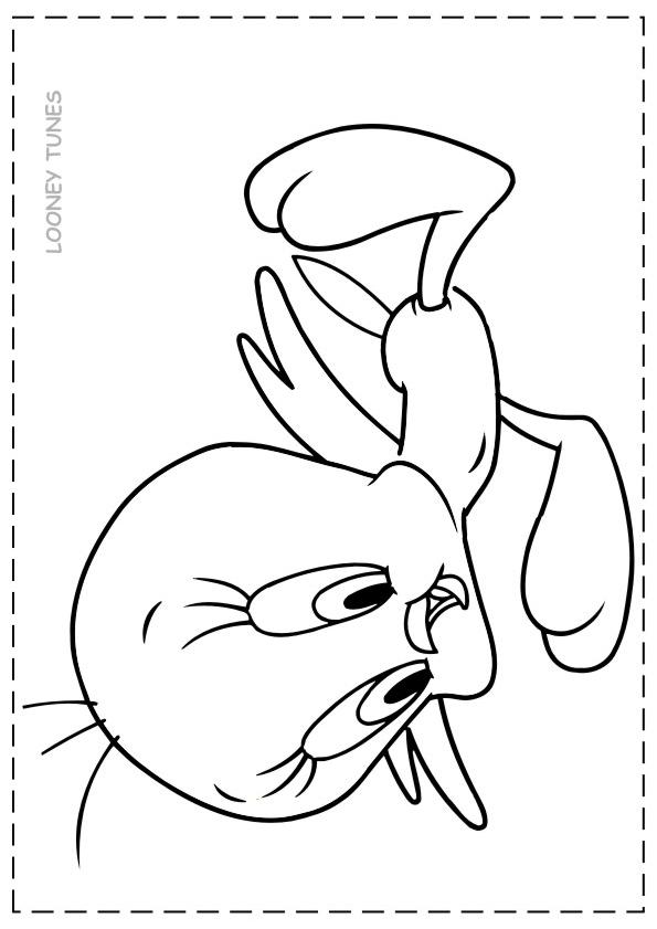 Fisă de colorat cu Looney tunes de colorat p25