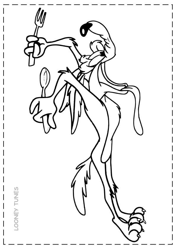 Fisă de colorat cu Looney tunes de colorat p26