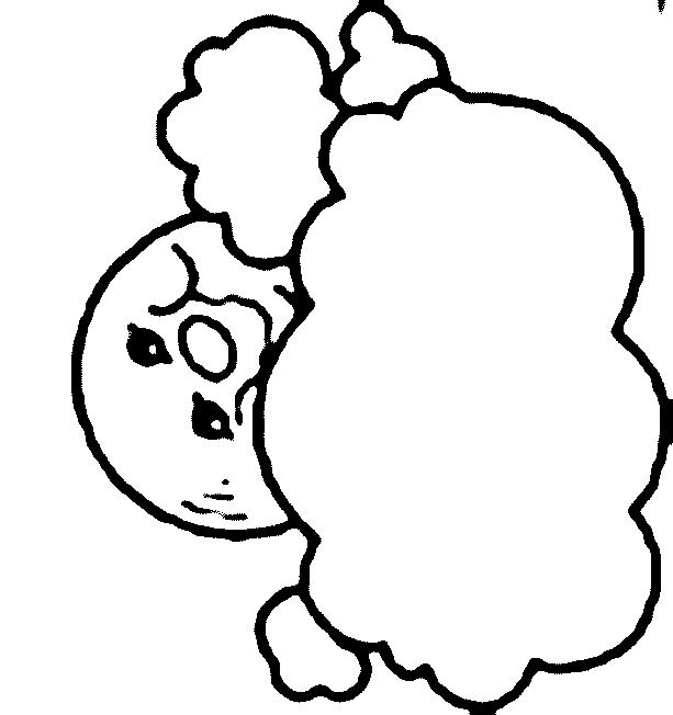 Fisă de colorat cu Luna de colorat p11