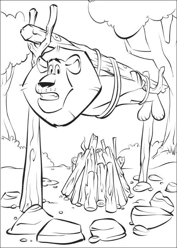 Fisă de colorat cu Madagascar de colorat p24