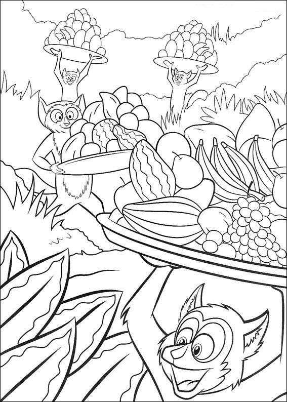 Fisă de colorat cu Madagascar de colorat p29