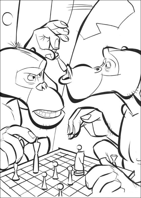 Fisă de colorat cu Madagascar de colorat p41