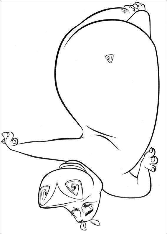 Fisă de colorat cu Madagascar de colorat p52