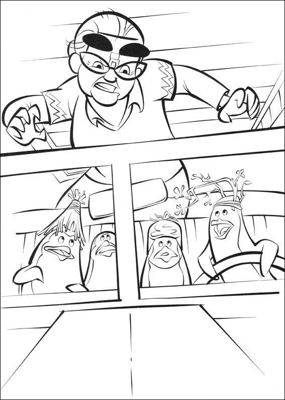 Fisă de colorat cu Madagascar de colorat p56