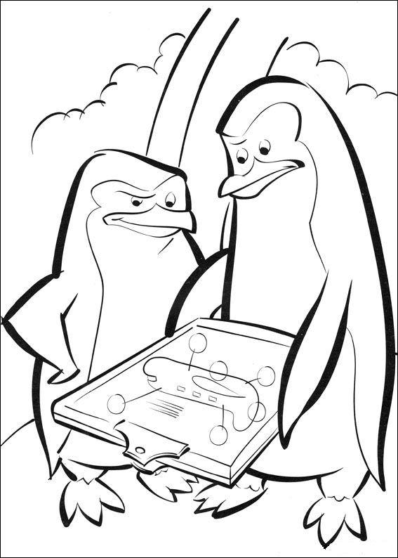 Fisă de colorat cu Madagascar de colorat p64