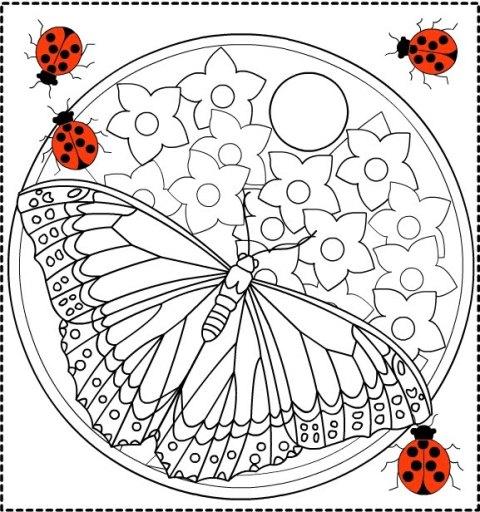 Fisă de colorat cu Martisor de colorat p06