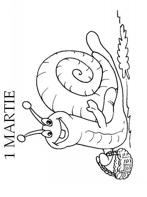 Fisă de colorat cu Martisor de colorat p08