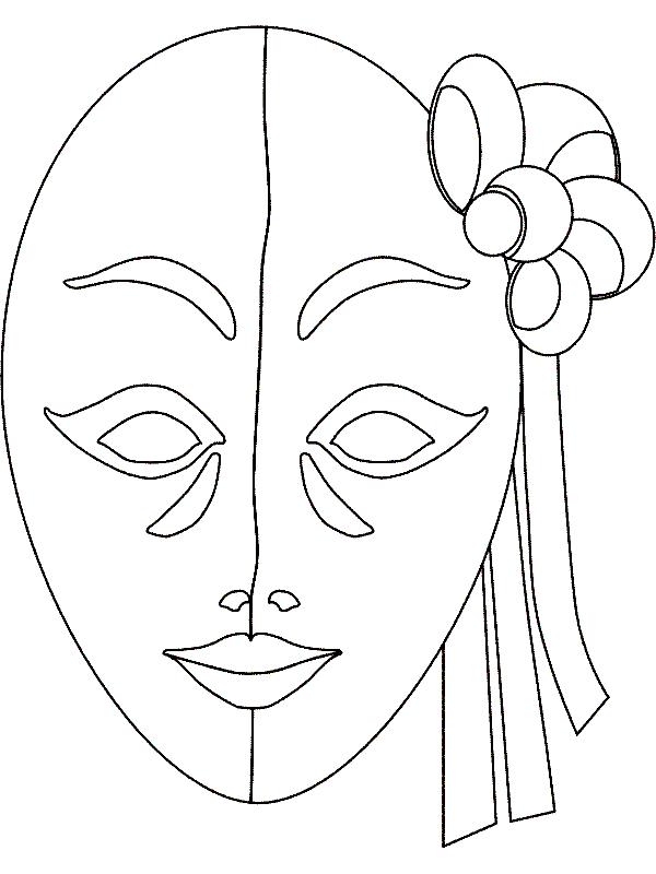 Fisă de colorat cu Masti de colorat p01