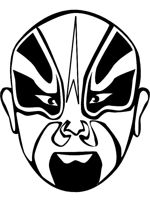 Fisă de colorat cu Masti de colorat p06