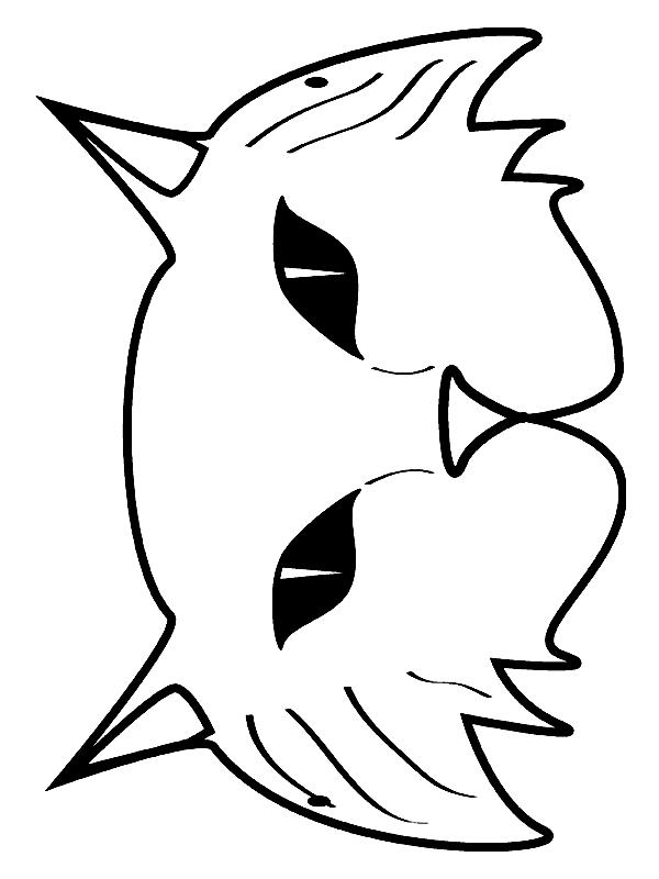 Fisă de colorat cu Masti de colorat p16